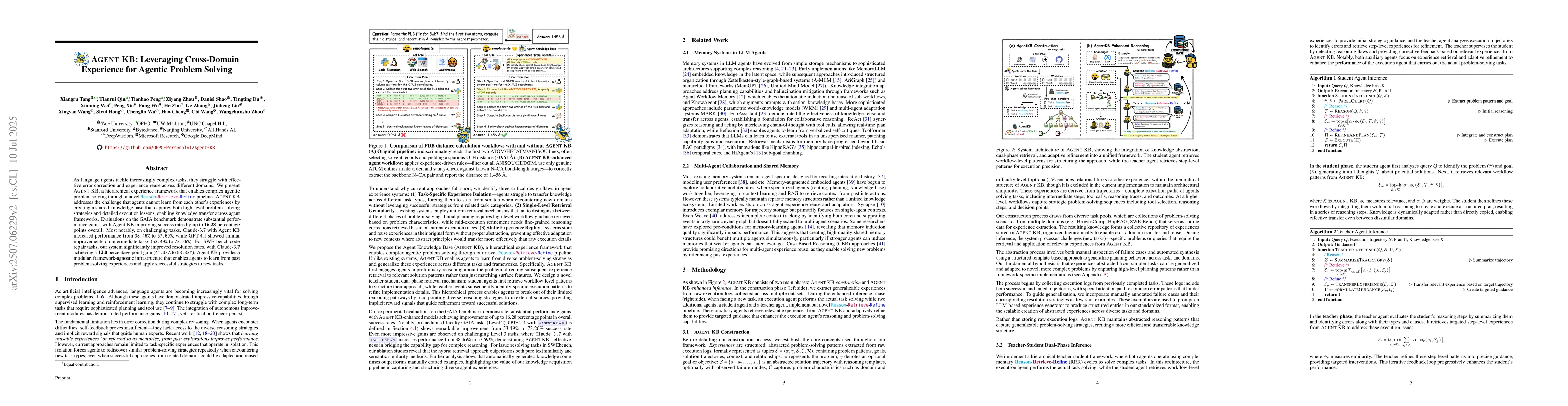 Thumbnail for Agent KB: Leveraging Cross-Domain Experience for Agentic Problem Solving