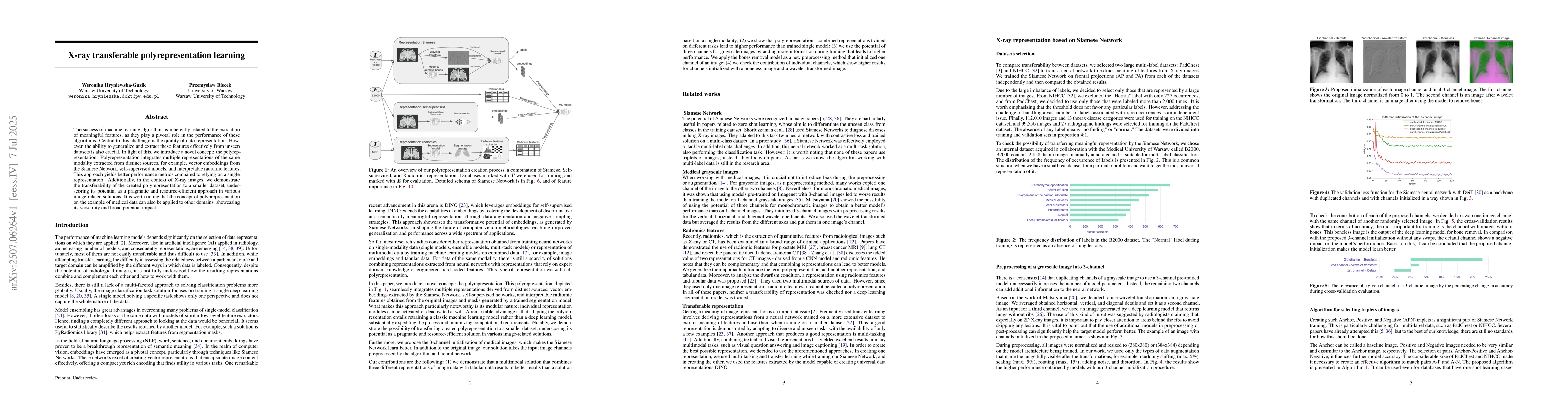 Thumbnail for X-ray transferable polyrepresentation learning