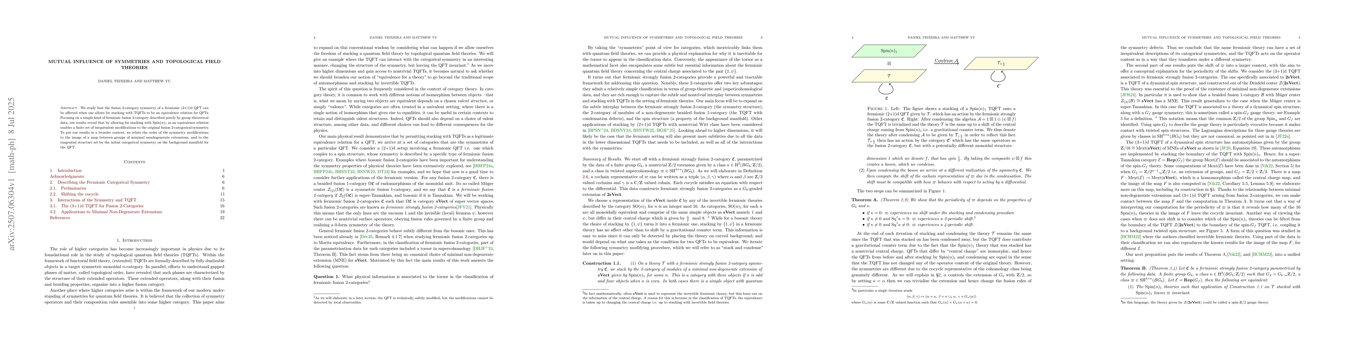 Thumbnail for Mutual Influence of Symmetries and Topological Field Theories