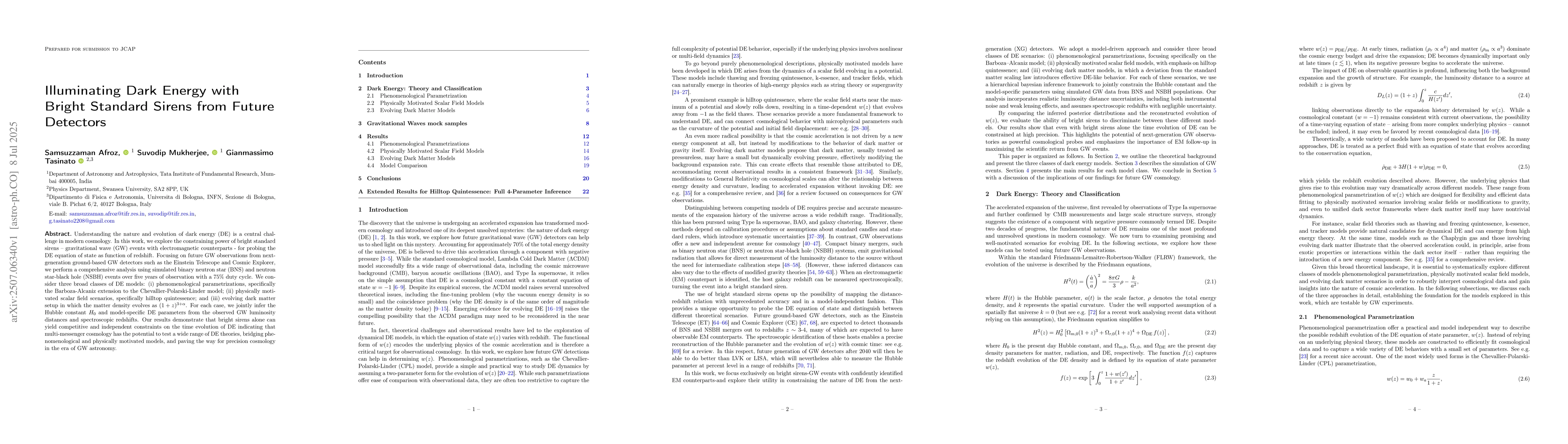 Thumbnail for Illuminating Dark Energy with Bright Standard Sirens from Future
  Detectors