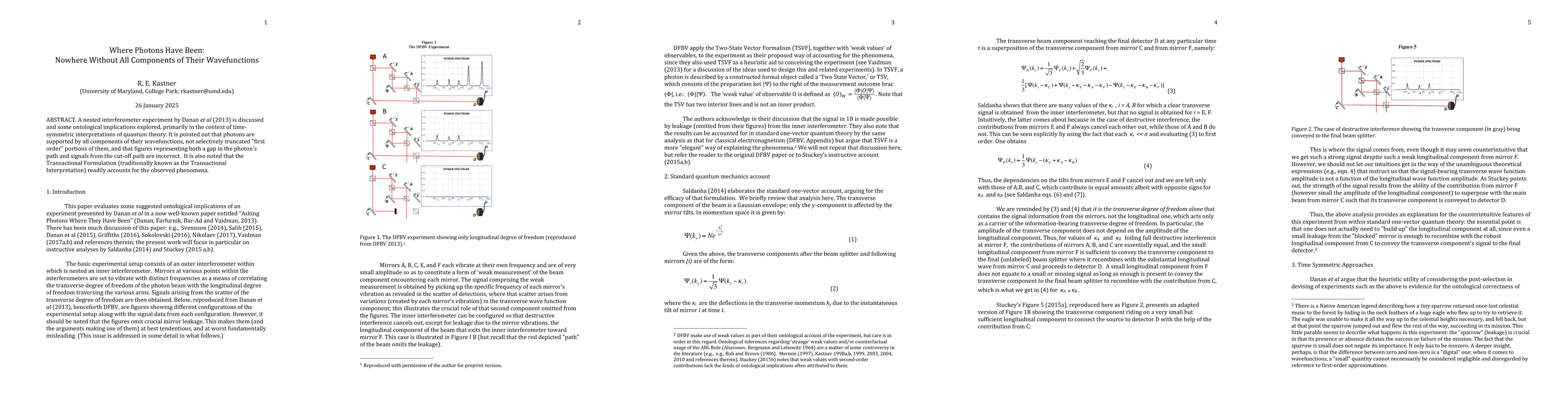 Thumbnail for Where Photons Have Been: Nowhere Without All Components of Their
  Wavefunctions