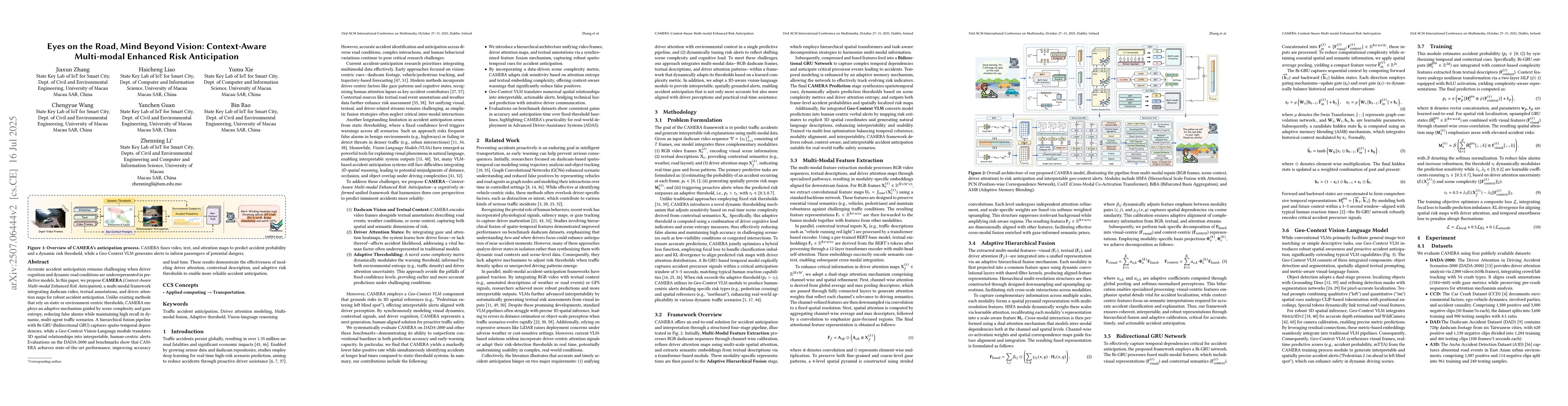 Thumbnail for Eyes on the Road, Mind Beyond Vision: Context-Aware Multi-modal Enhanced
  Risk Anticipation