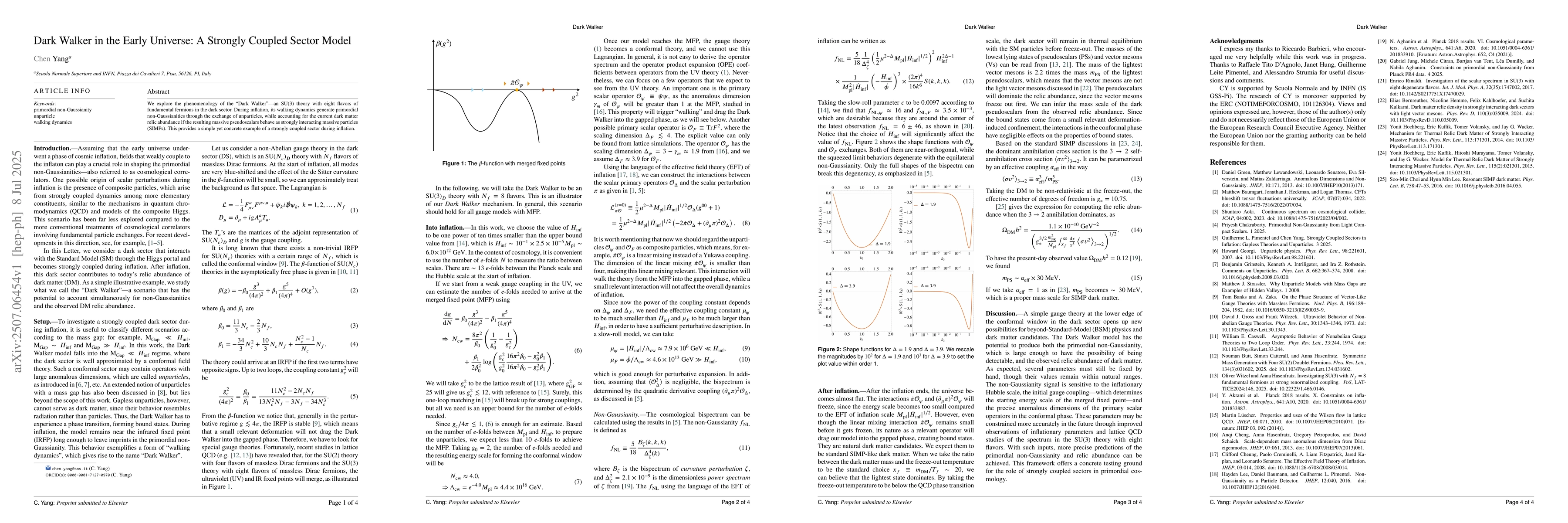 Thumbnail for Dark Walker in the Early Universe: A Strongly Coupled Sector Model