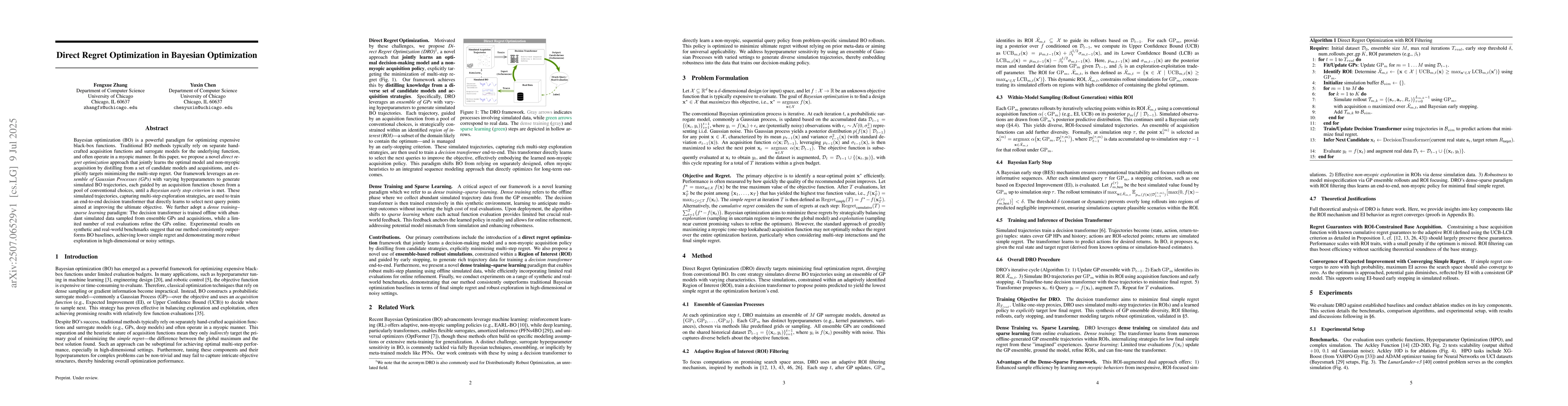 Thumbnail for Direct Regret Optimization in Bayesian Optimization