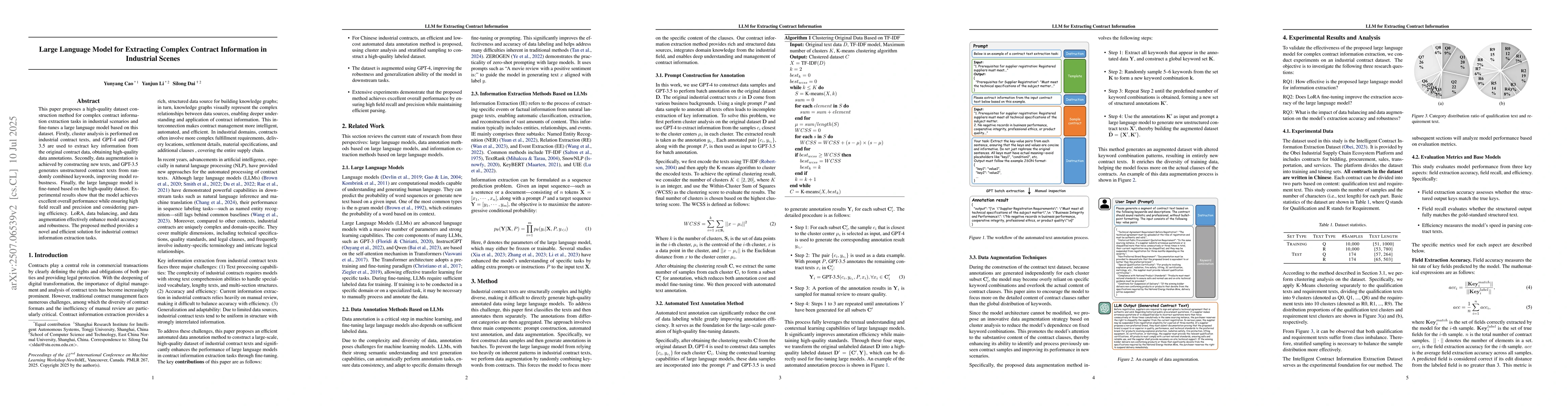 Thumbnail for Large Language Model for Extracting Complex Contract Information in
  Industrial Scenes