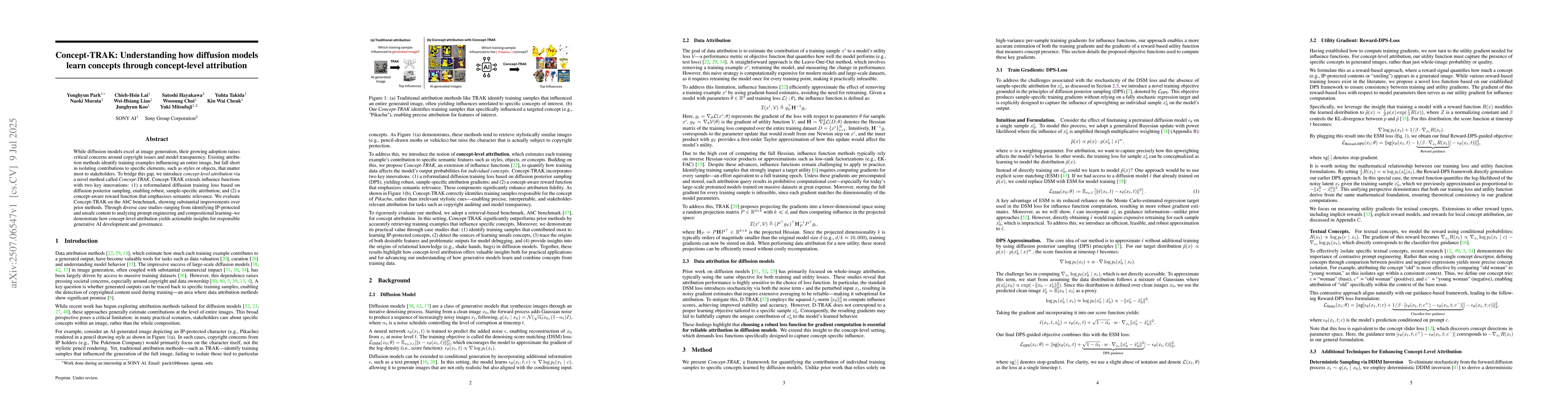 Thumbnail for Concept-TRAK: Understanding how diffusion models learn concepts through
  concept-level attribution