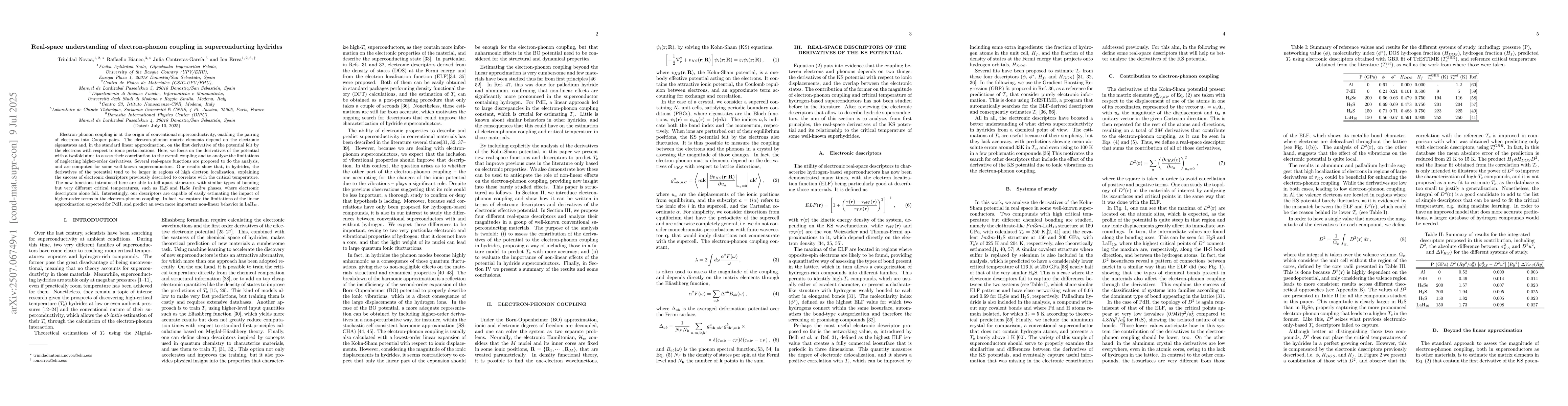 Thumbnail for Real-space understanding of electron-phonon coupling in superconducting
  hydrides