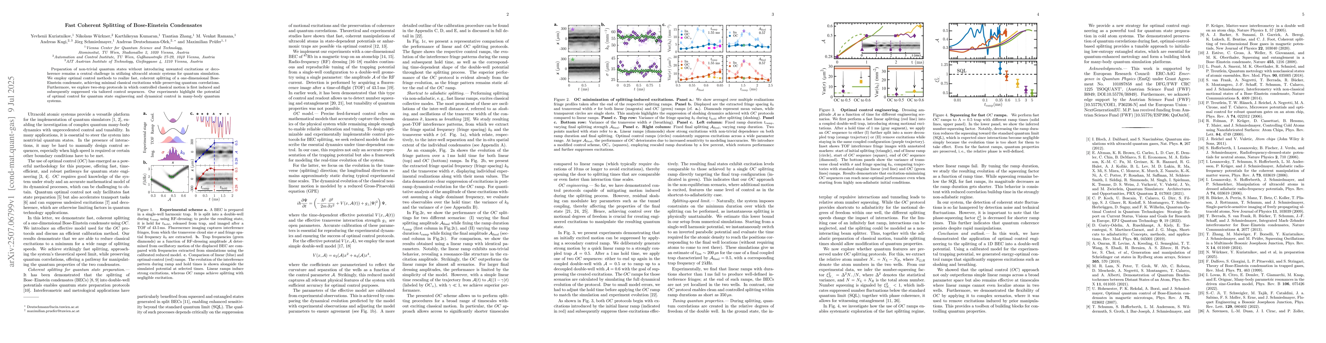 Thumbnail for Fast Coherent Splitting of Bose-Einstein Condensates