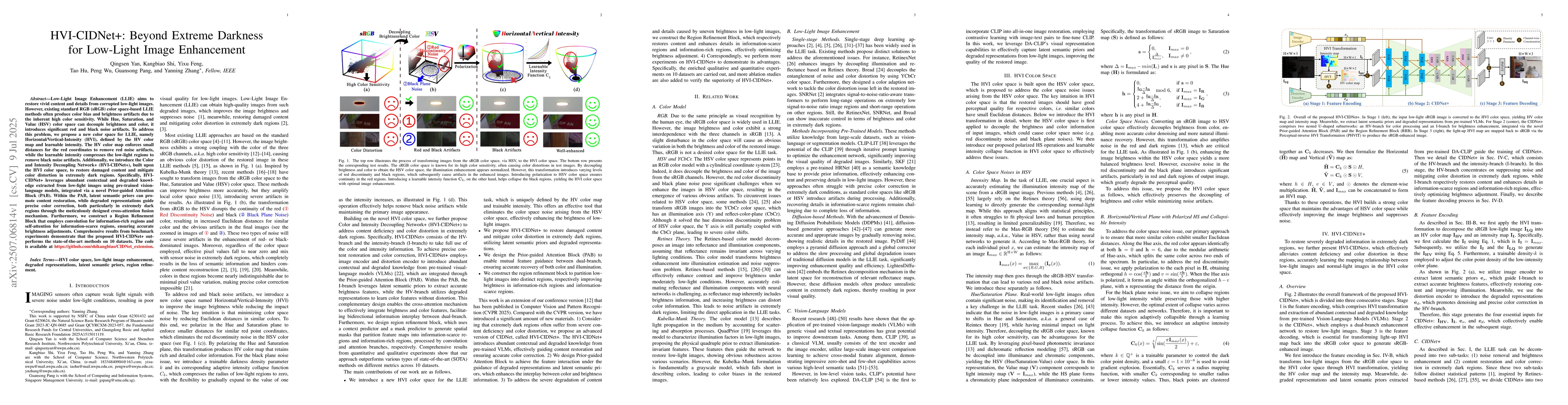 Thumbnail for HVI-CIDNet+: Beyond Extreme Darkness for Low-Light Image Enhancement