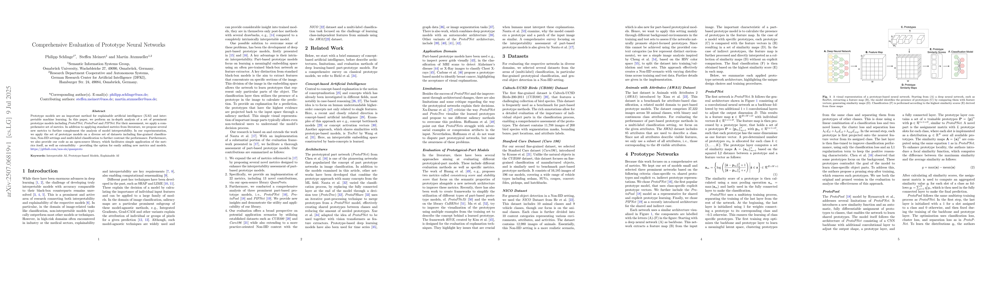 Thumbnail for Comprehensive Evaluation of Prototype Neural Networks