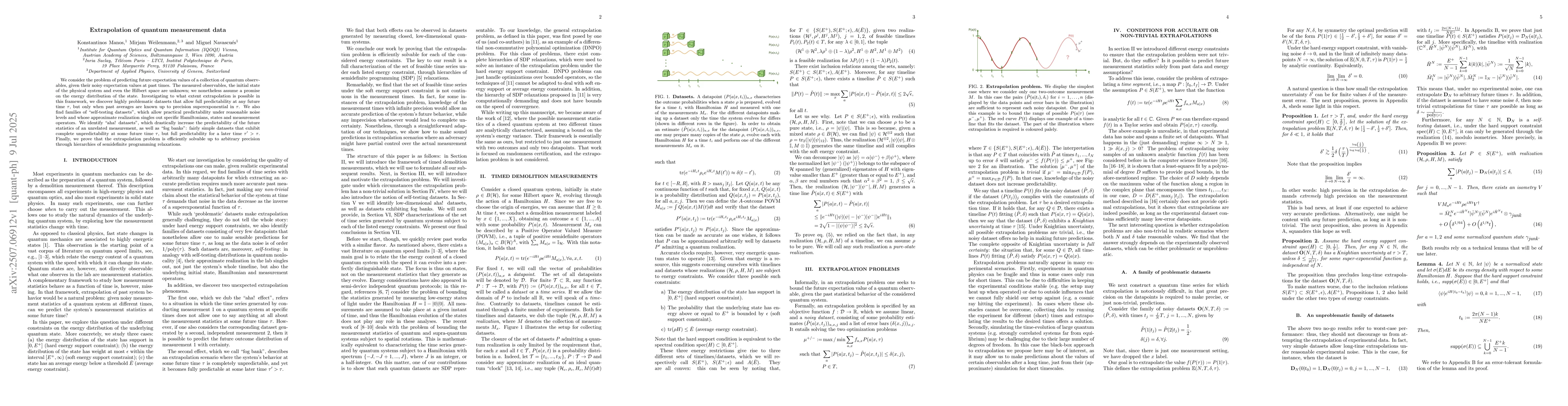 Thumbnail for Extrapolation of quantum measurement data