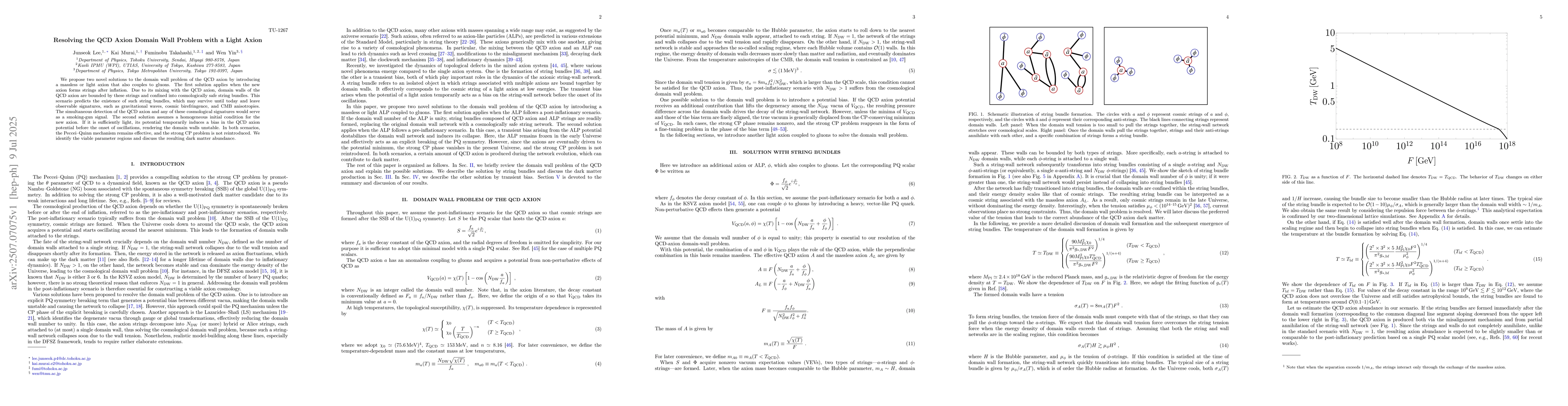 Thumbnail for Resolving the QCD Axion Domain Wall Problem with a Light Axion