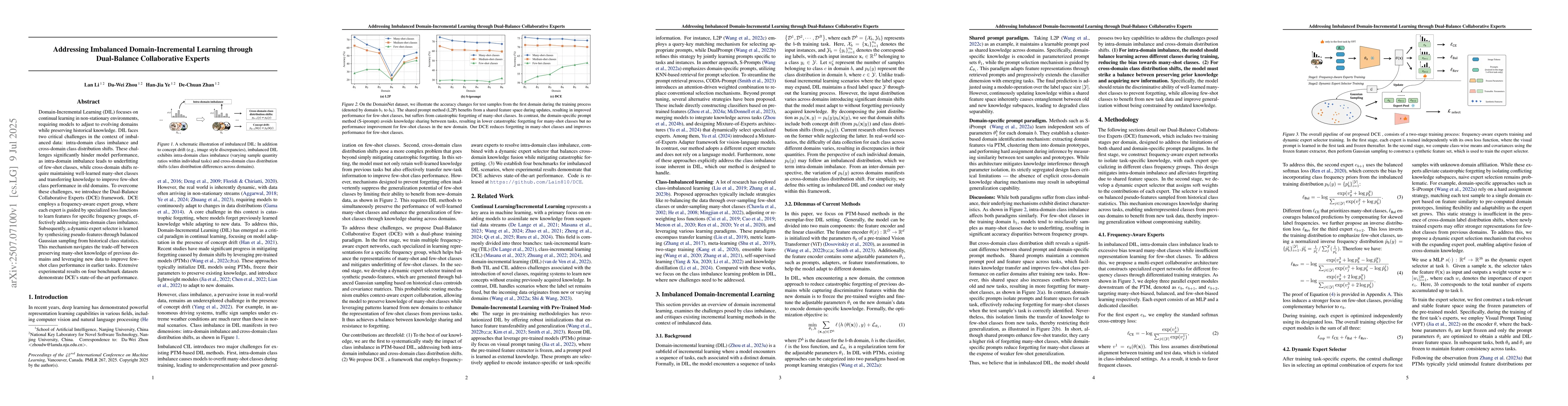 Thumbnail for Addressing Imbalanced Domain-Incremental Learning through Dual-Balance
  Collaborative Experts