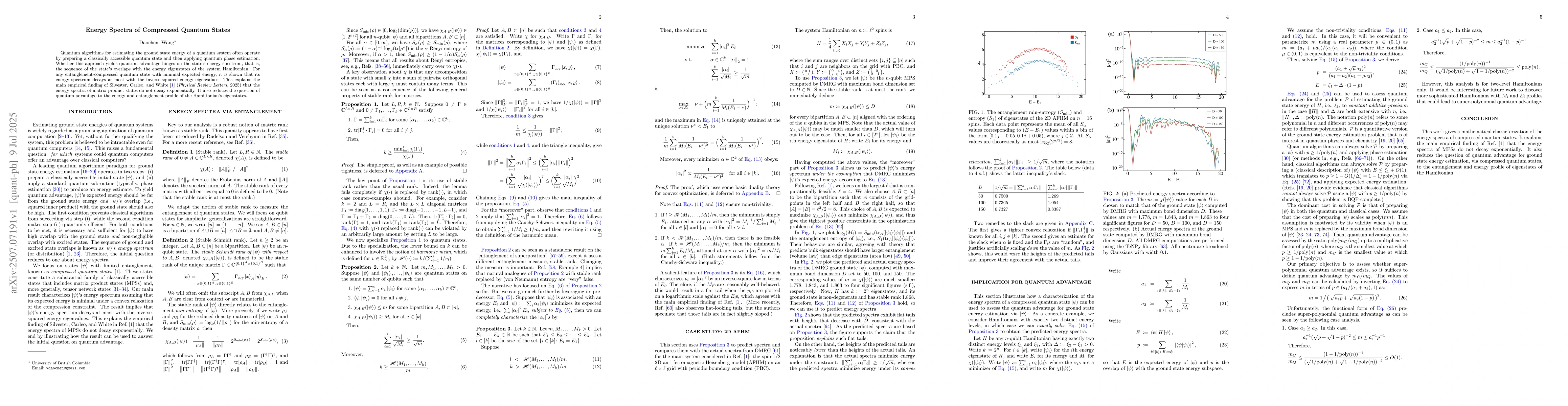 Thumbnail for Energy Spectra of Compressed Quantum States