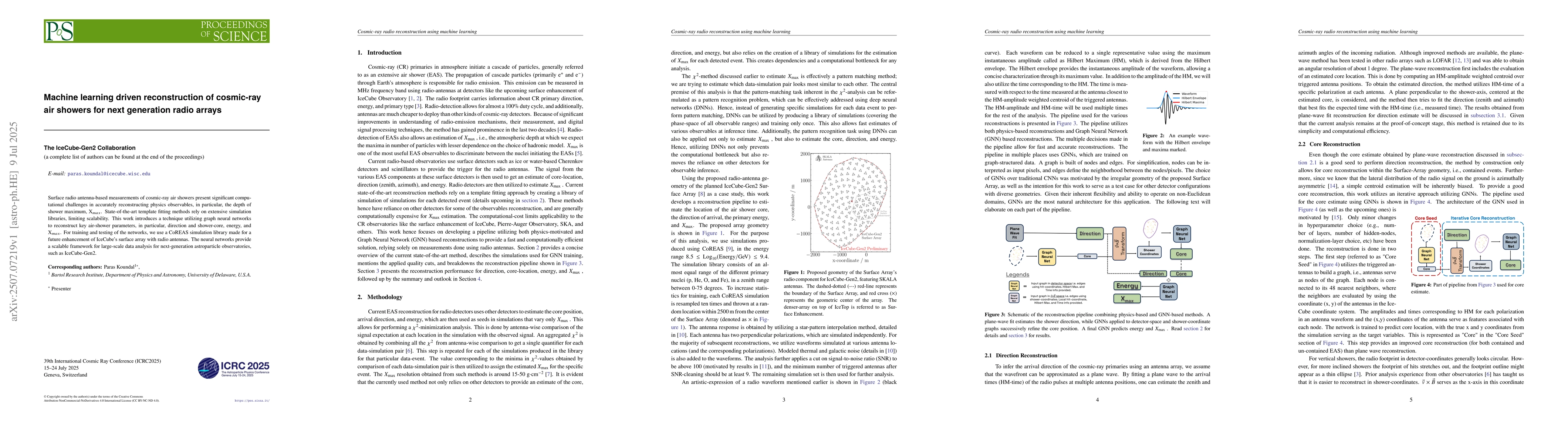 Thumbnail for Machine learning driven reconstruction of cosmic-ray air showers for
  next generation radio arrays
