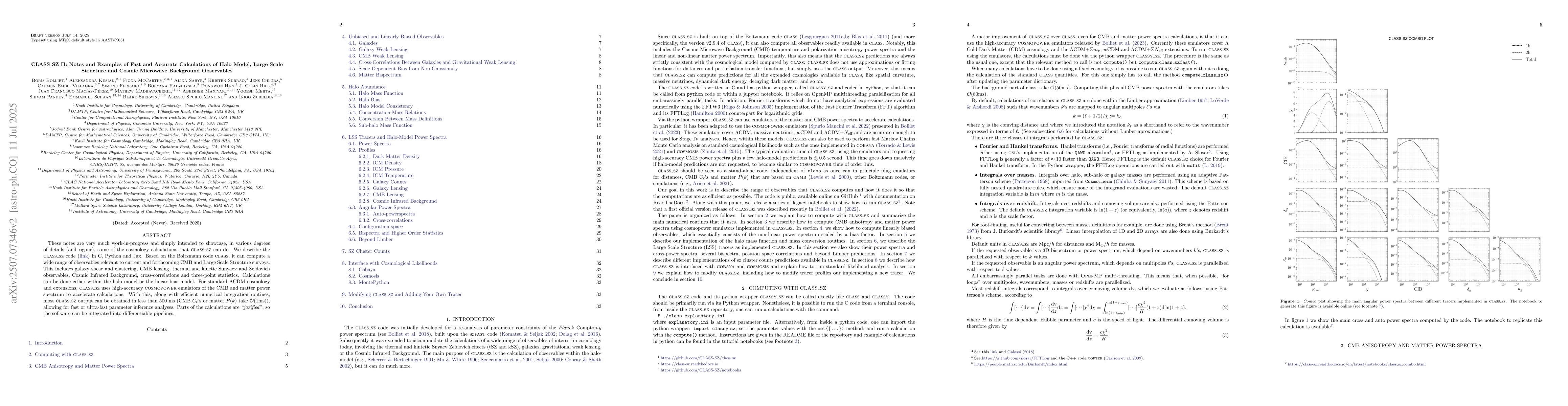 Thumbnail for CLASS_SZ II: Notes and Examples of Fast and Accurate Calculations of
  Halo Model, Large Scale Structure and Cosmic Microwave Background Observables