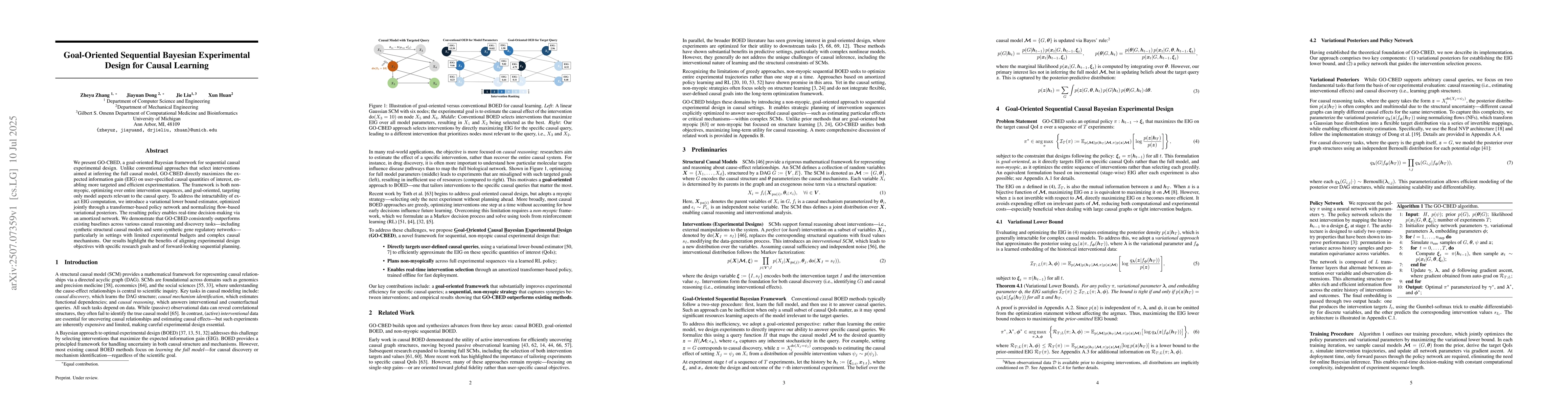 Thumbnail for Goal-Oriented Sequential Bayesian Experimental Design for Causal
  Learning