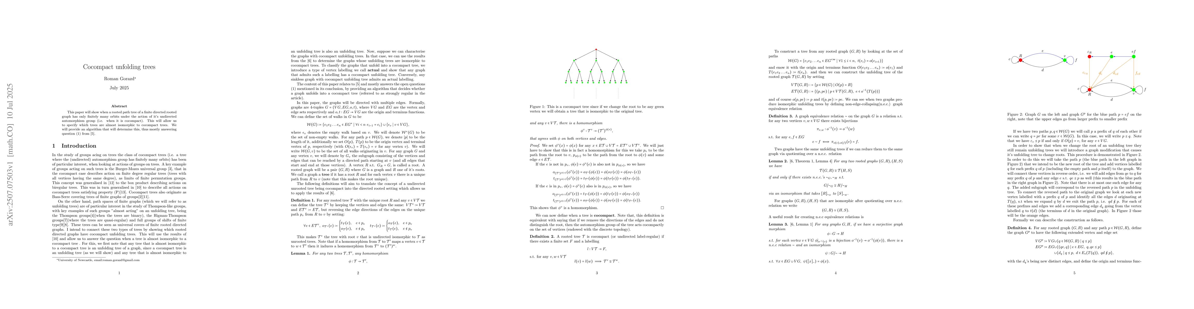 Thumbnail for Cocompact unfolding trees