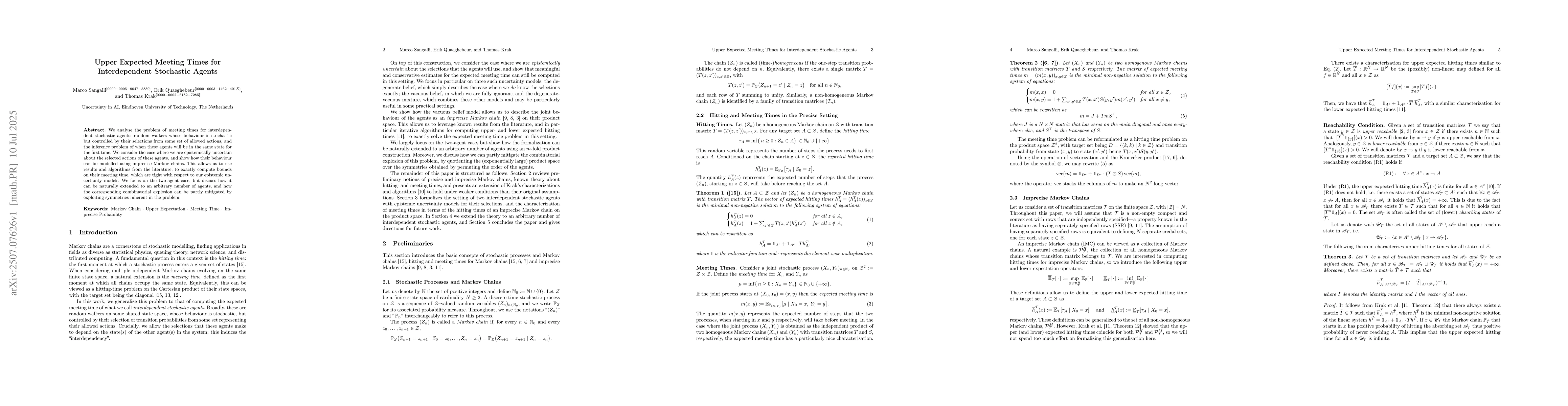 Thumbnail for Upper Expected Meeting Times for Interdependent Stochastic Agents