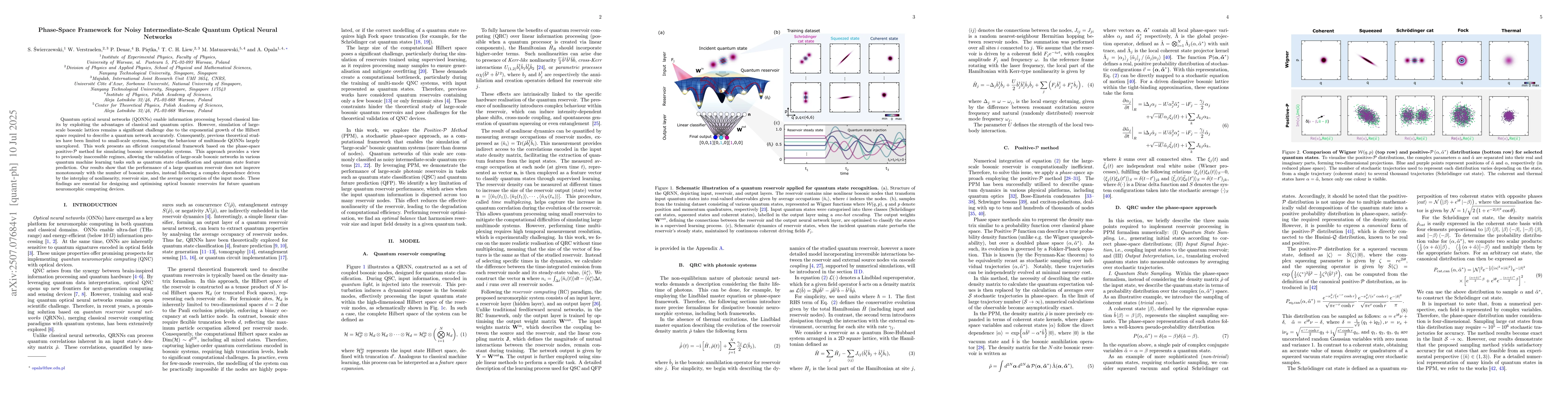 Thumbnail for Phase-Space Framework for Noisy Intermediate-Scale Quantum Optical
  Neural Networks