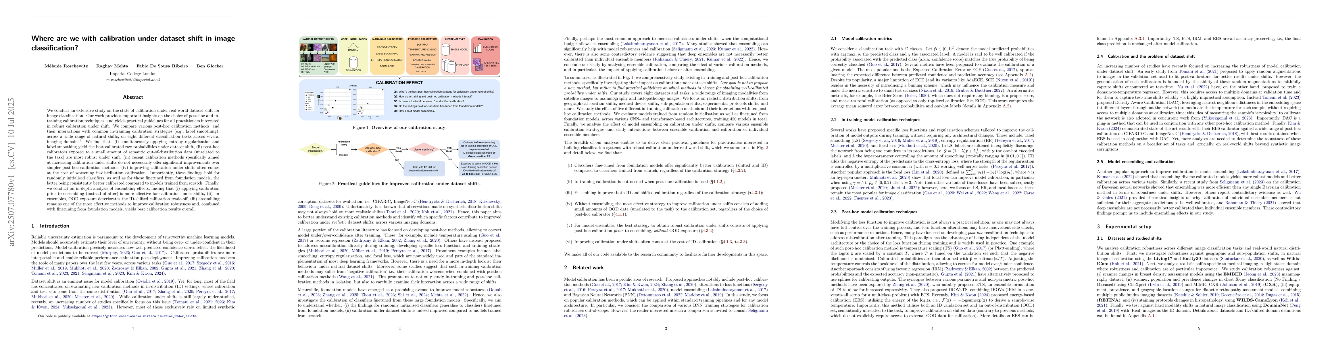 Thumbnail for Where are we with calibration under dataset shift in image
  classification?