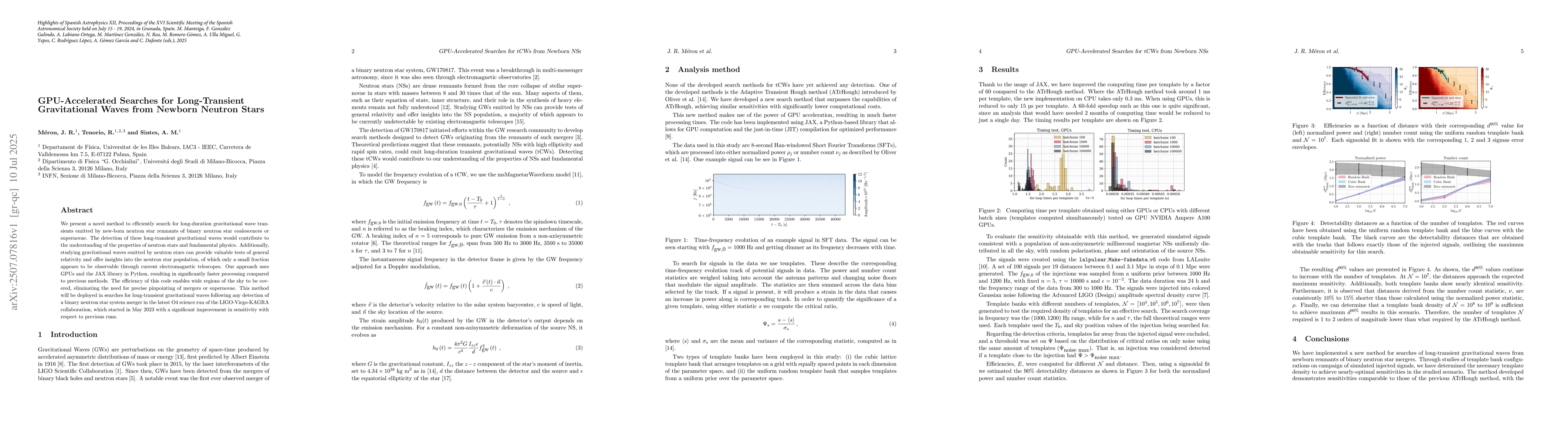 Thumbnail for GPU-Accelerated Searches for Long-Transient Gravitational Waves from
  Newborn Neutron Stars