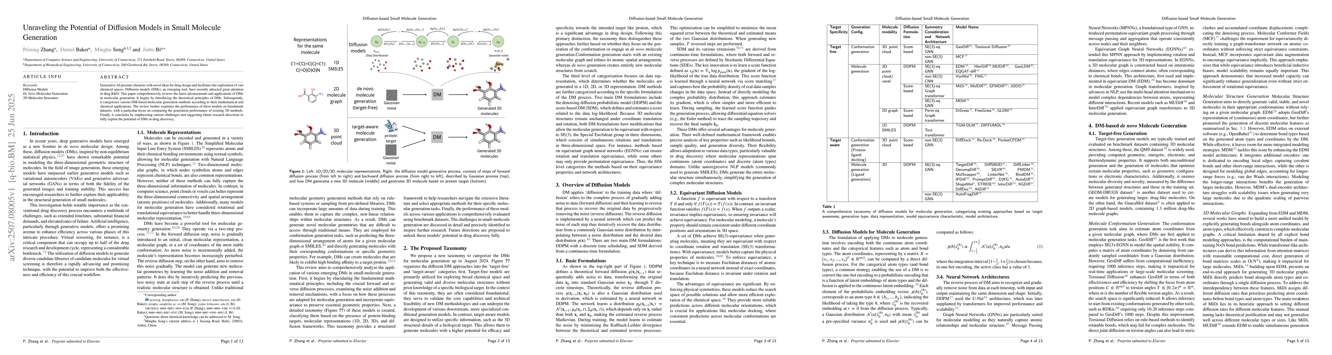 Thumbnail for Unraveling the Potential of Diffusion Models in Small Molecule
  Generation