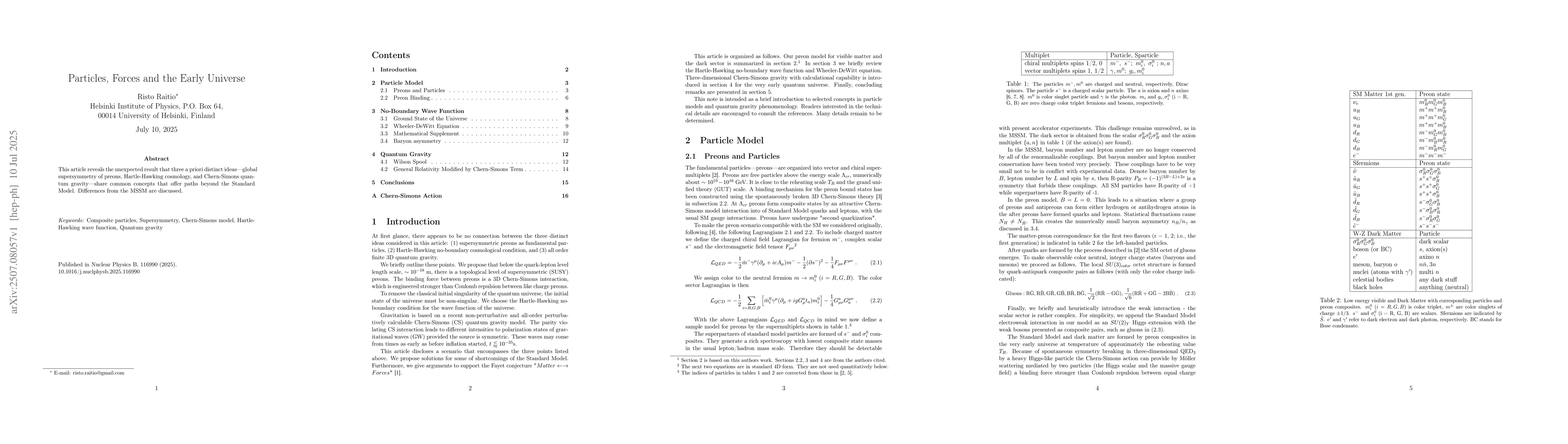 Thumbnail for Particles, Forces and the Early Universe