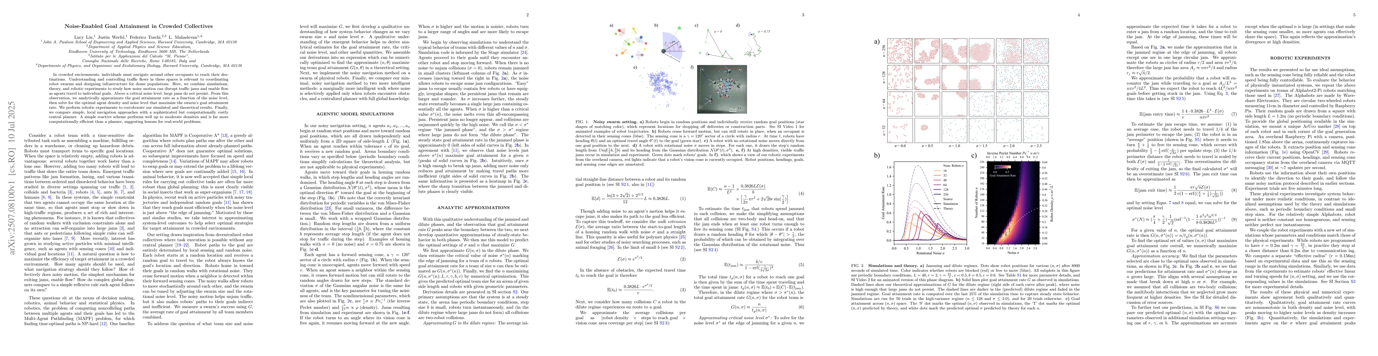 Thumbnail for Noise-Enabled Goal Attainment in Crowded Collectives