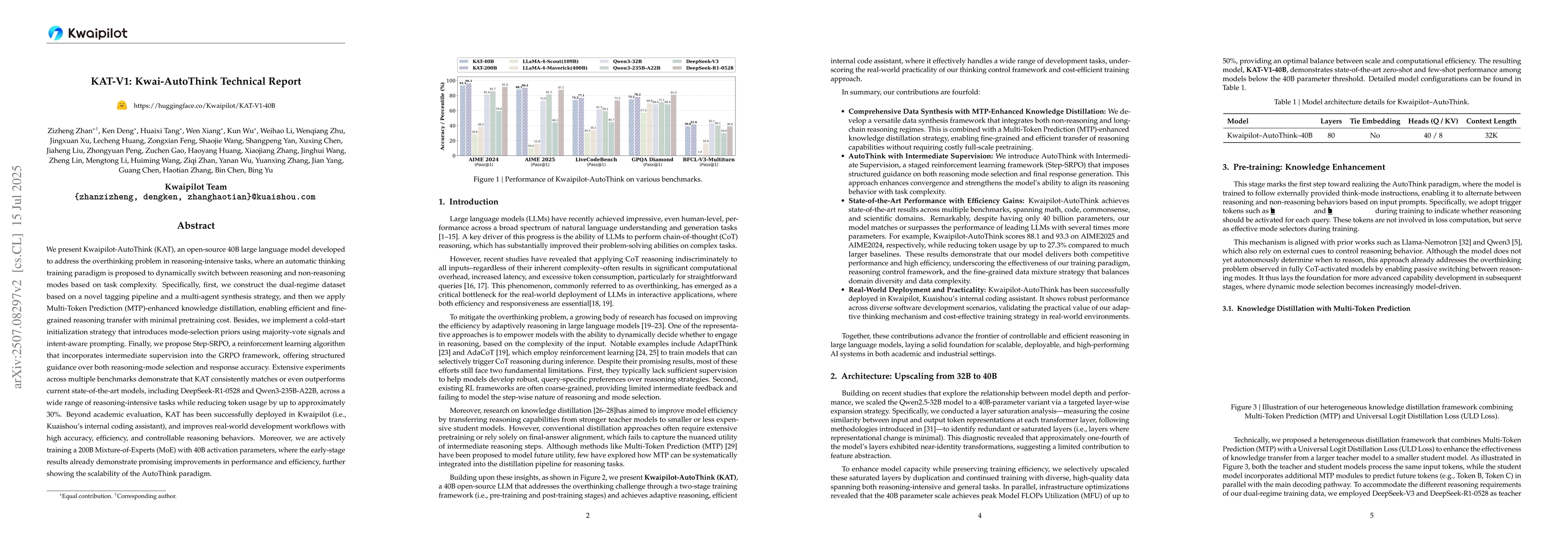 Thumbnail for KAT-V1: Kwai-AutoThink Technical Report