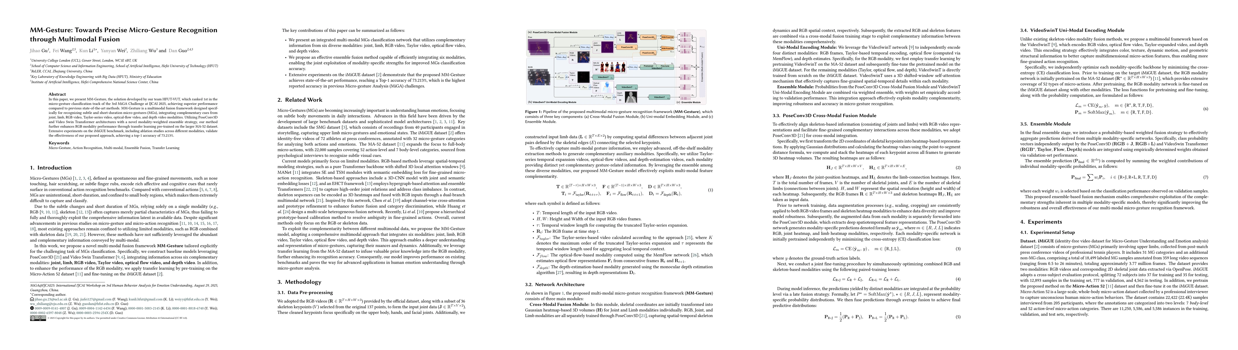 Thumbnail for MM-Gesture: Towards Precise Micro-Gesture Recognition through Multimodal
  Fusion
