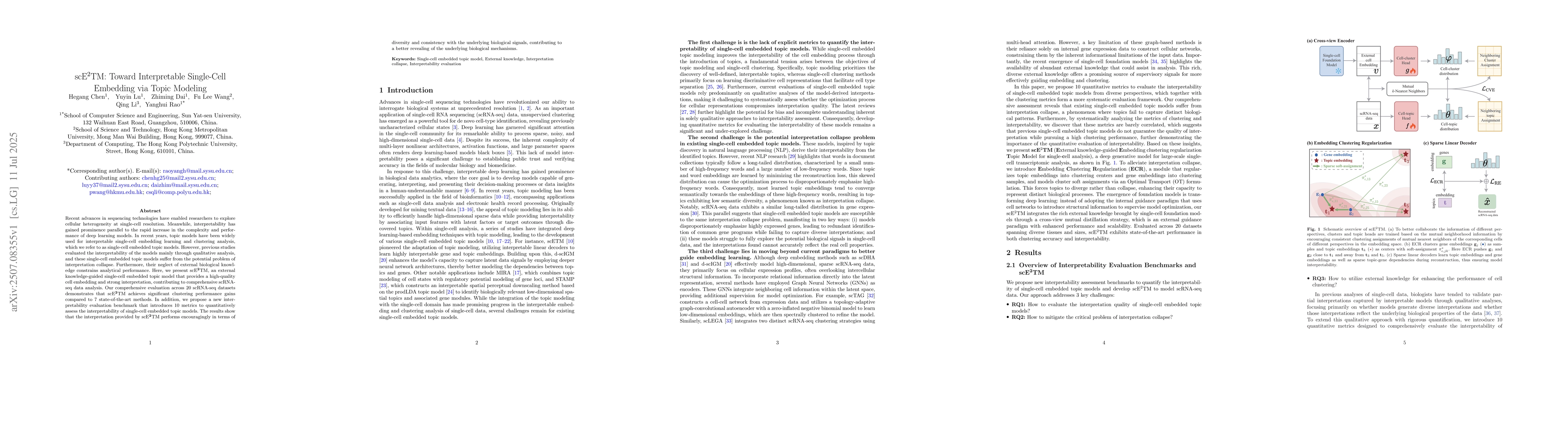 Thumbnail for scE$^2$TM: Toward Interpretable Single-Cell Embedding via Topic Modeling