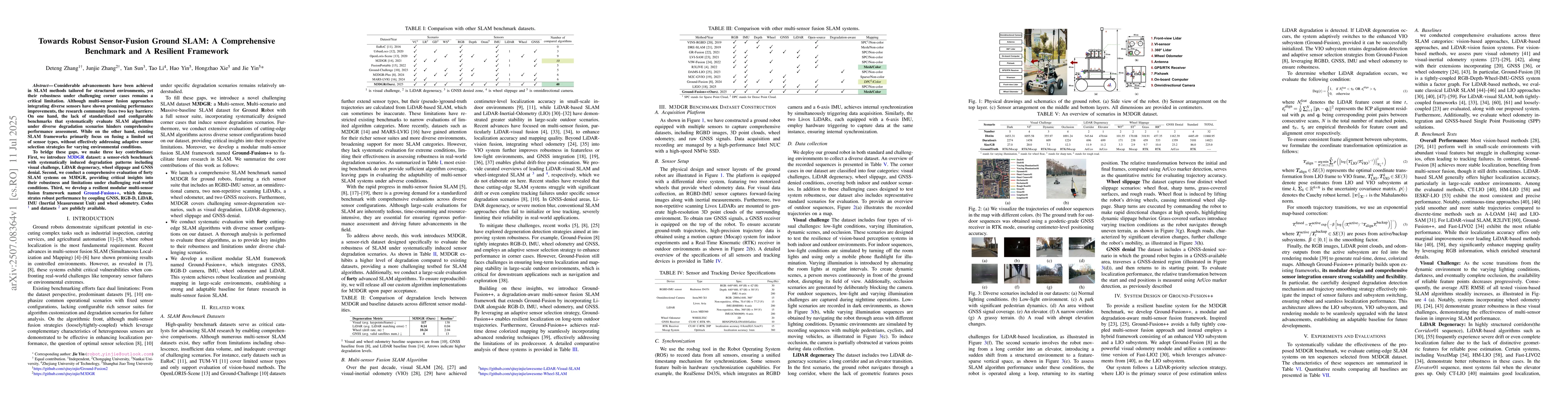 Thumbnail for Towards Robust Sensor-Fusion Ground SLAM: A Comprehensive Benchmark and
  A Resilient Framework