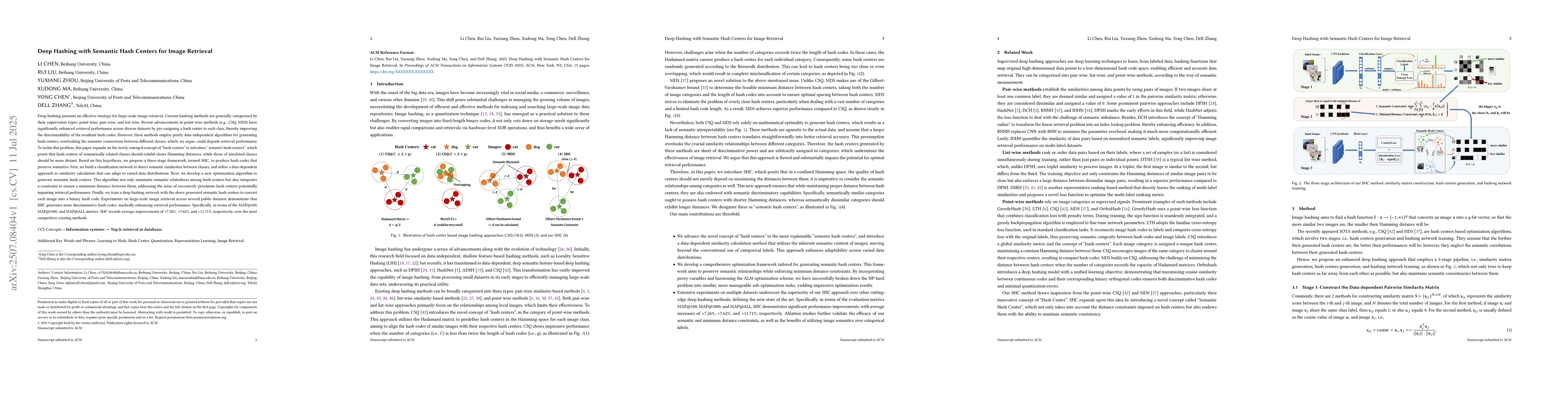 Thumbnail for Deep Hashing with Semantic Hash Centers for Image Retrieval