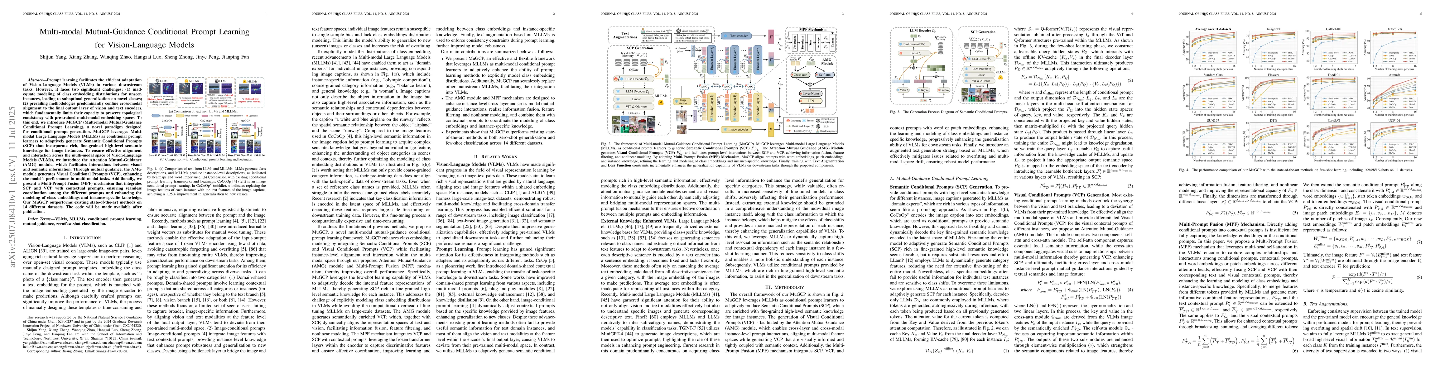 Thumbnail for Multi-modal Mutual-Guidance Conditional Prompt Learning for
  Vision-Language Models