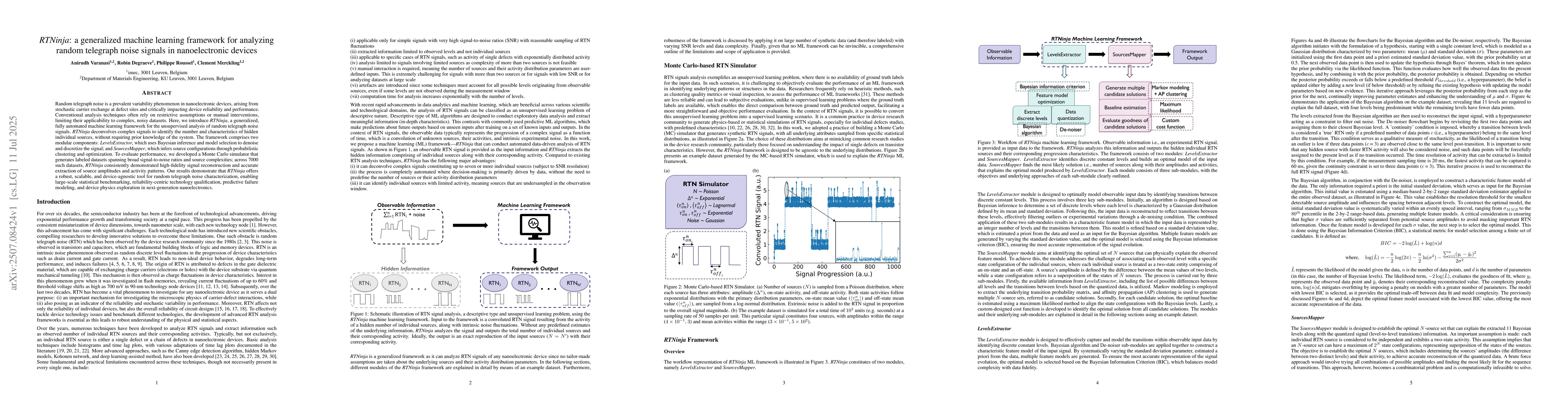Thumbnail for RTNinja: a generalized machine learning framework for analyzing random
  telegraph noise signals in nanoelectronic devices