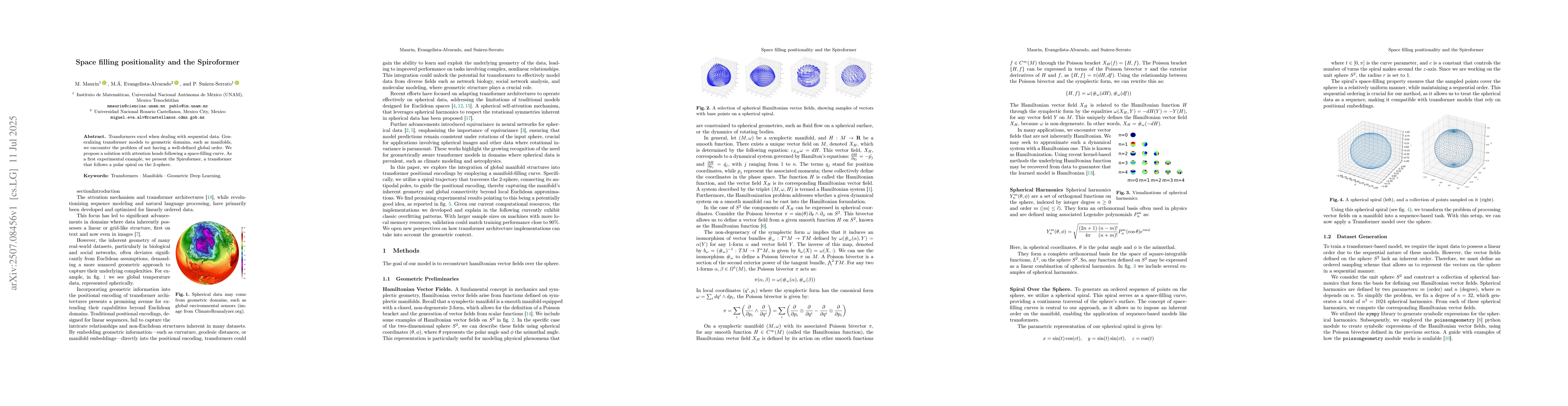 Thumbnail for Space filling positionality and the Spiroformer