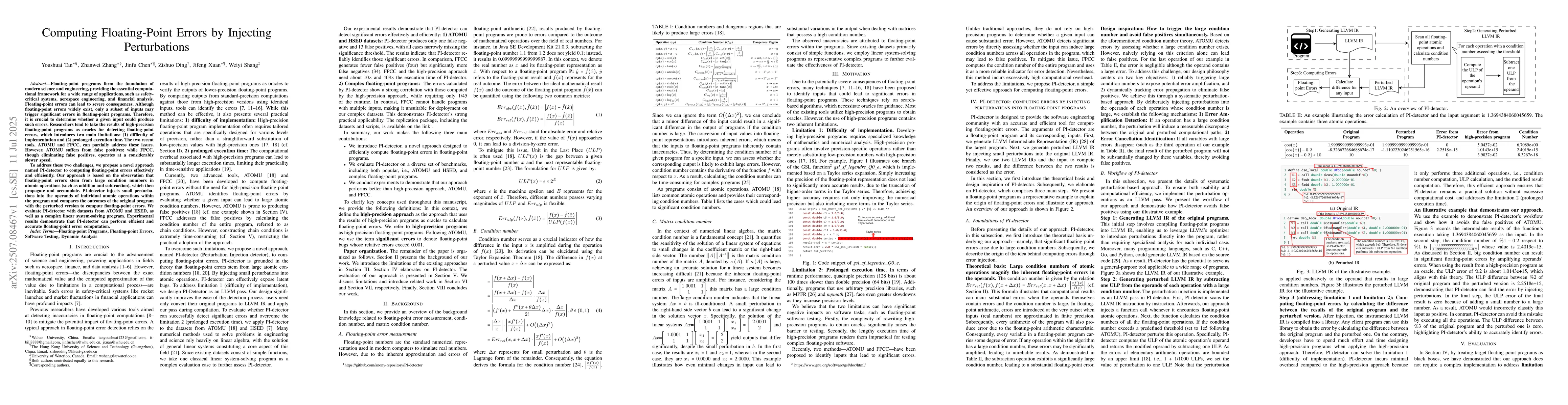 Thumbnail for Computing Floating-Point Errors by Injecting Perturbations