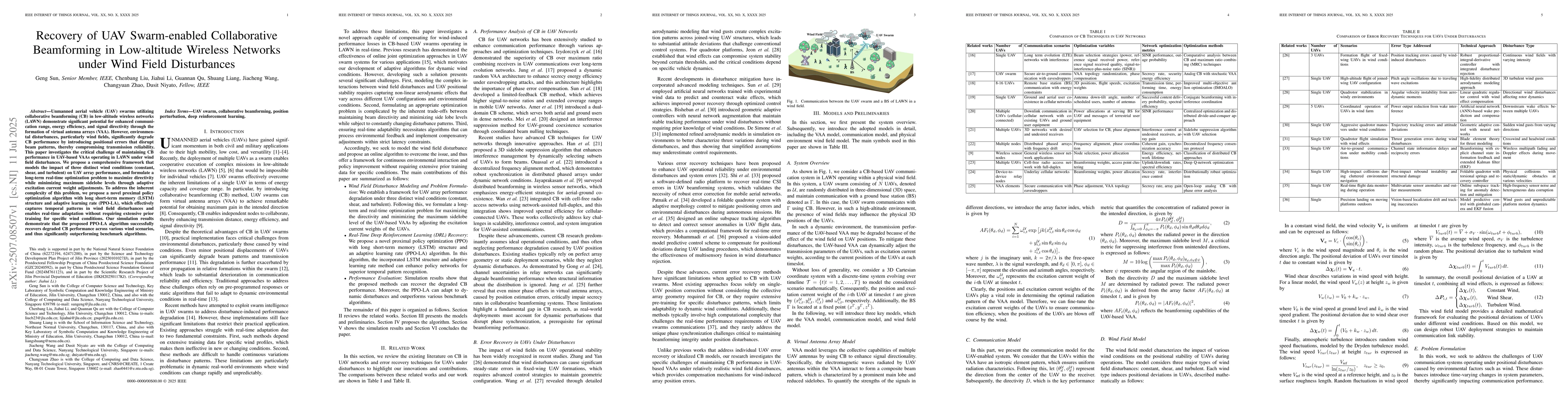 Thumbnail for Recovery of UAV Swarm-enabled Collaborative Beamforming in Low-altitude
  Wireless Networks under Wind Field Disturbances