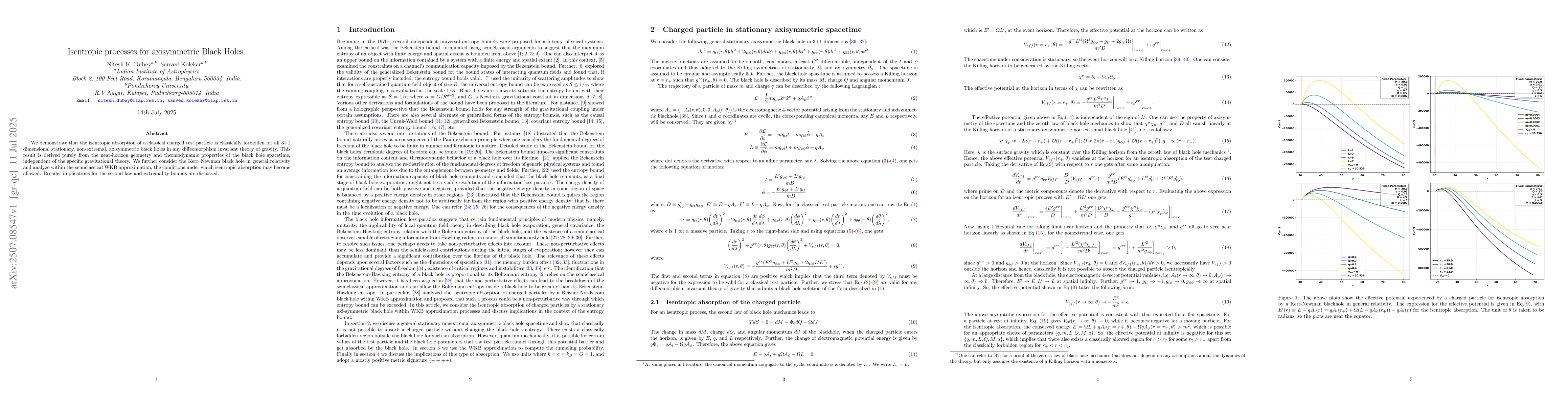 Thumbnail for Isentropic processes for axisymmetric Black Holes