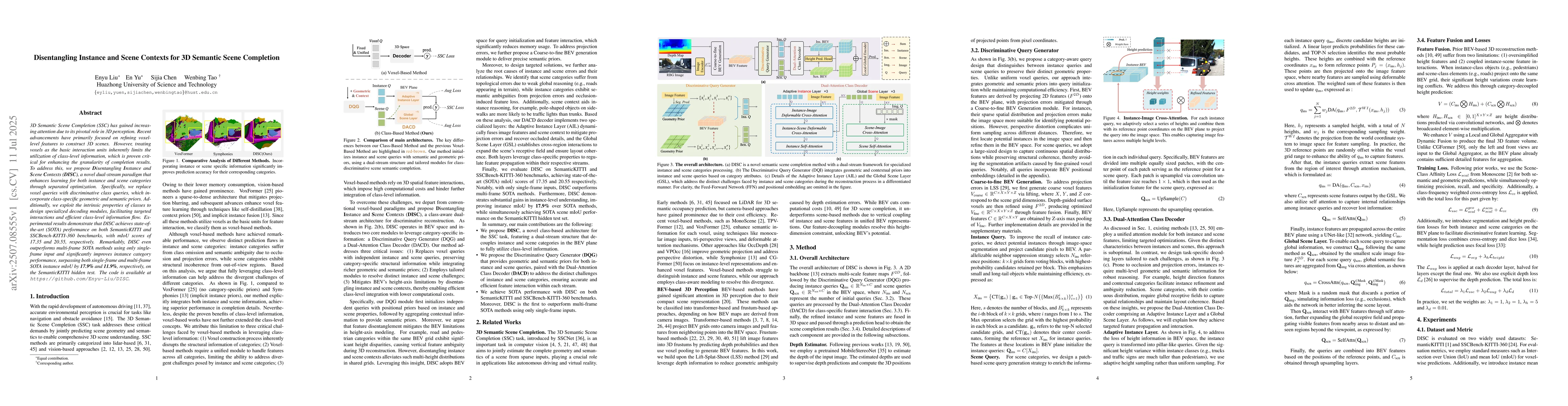 Thumbnail for Disentangling Instance and Scene Contexts for 3D Semantic Scene
  Completion
