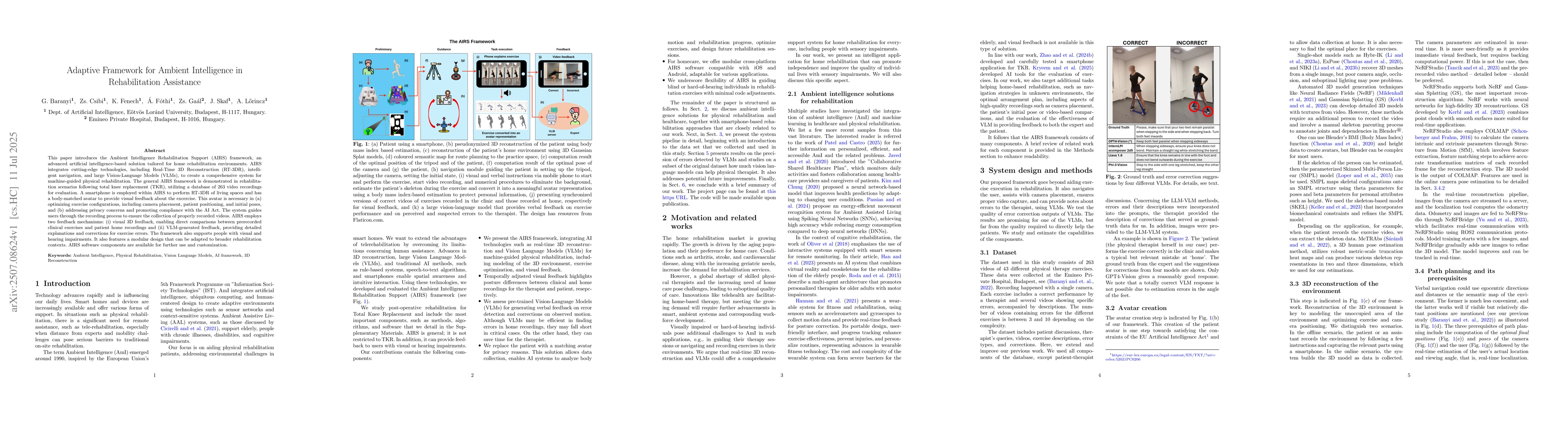 Thumbnail for Adaptive Framework for Ambient Intelligence in Rehabilitation Assistance