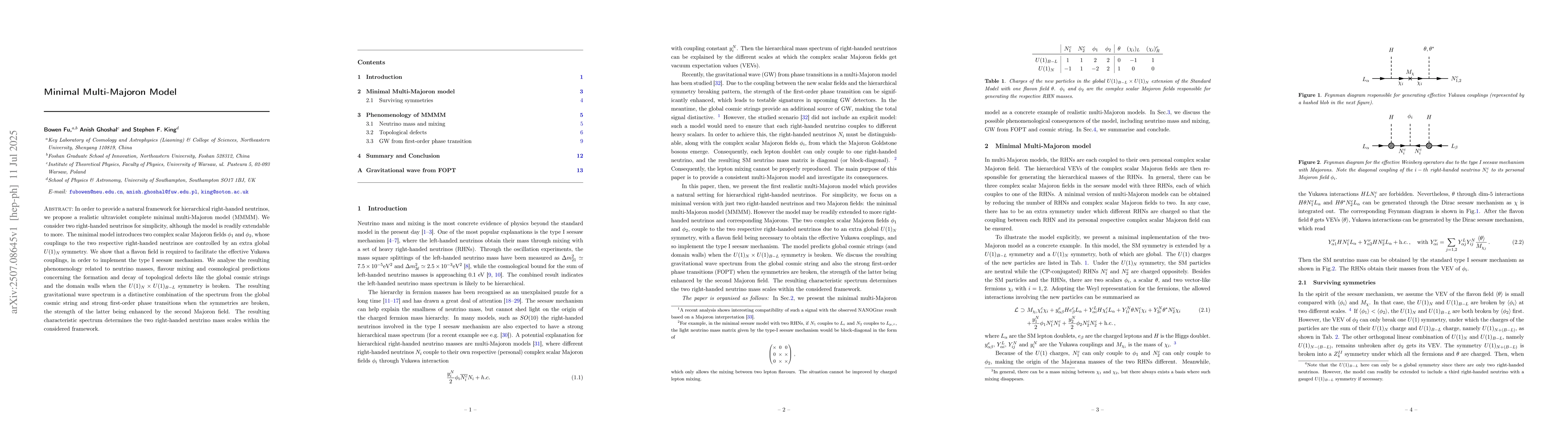 Thumbnail for Minimal Multi-Majoron Model