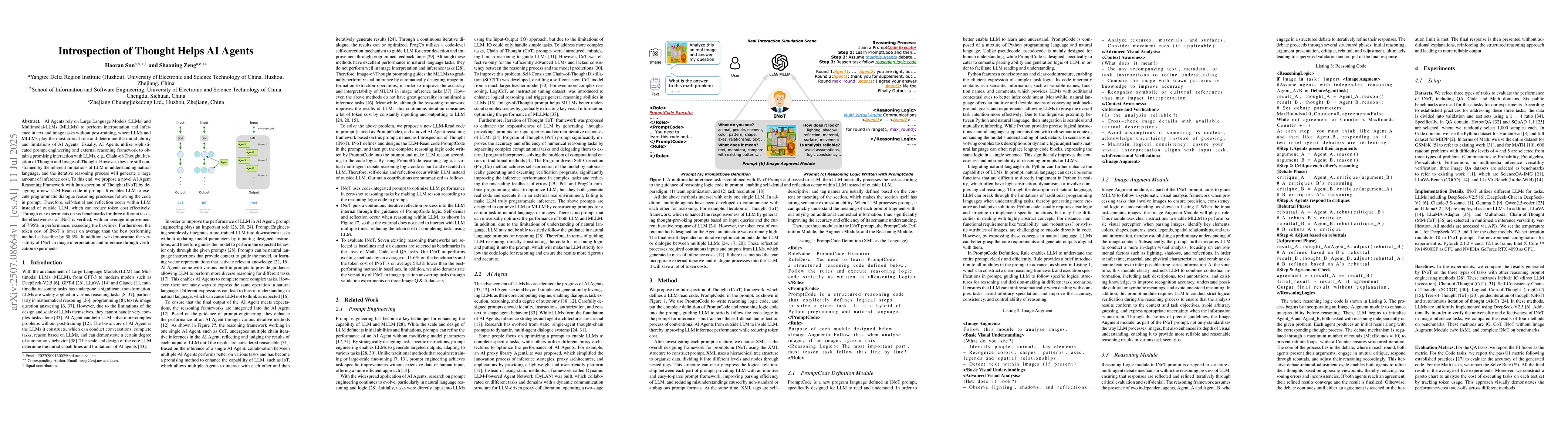 Thumbnail for Introspection of Thought Helps AI Agents