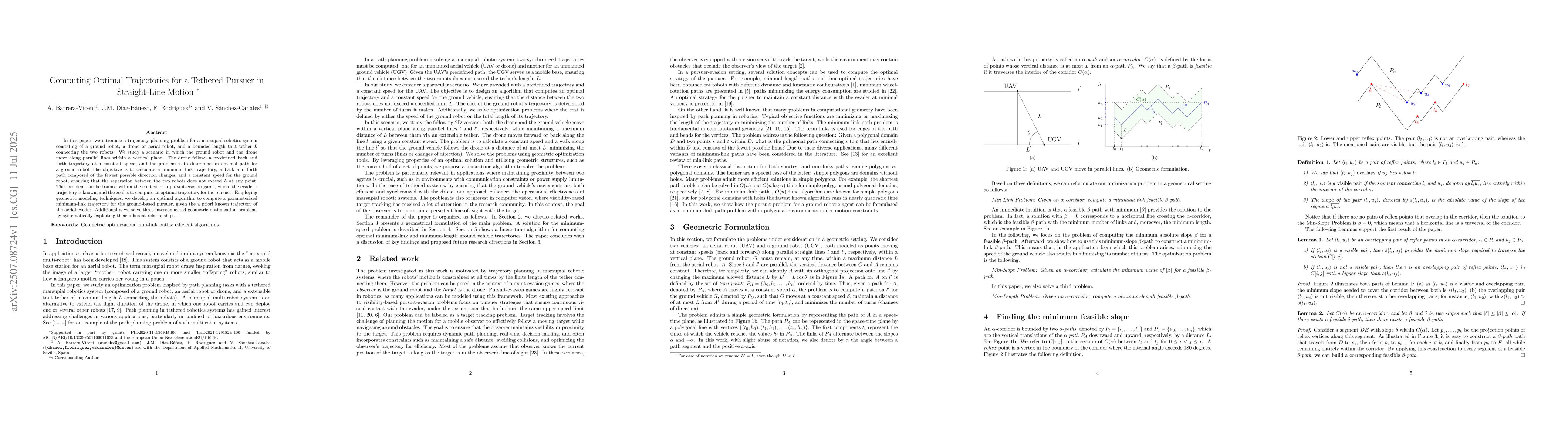 Thumbnail for Computing optimal trajectories for a tethered pursuer