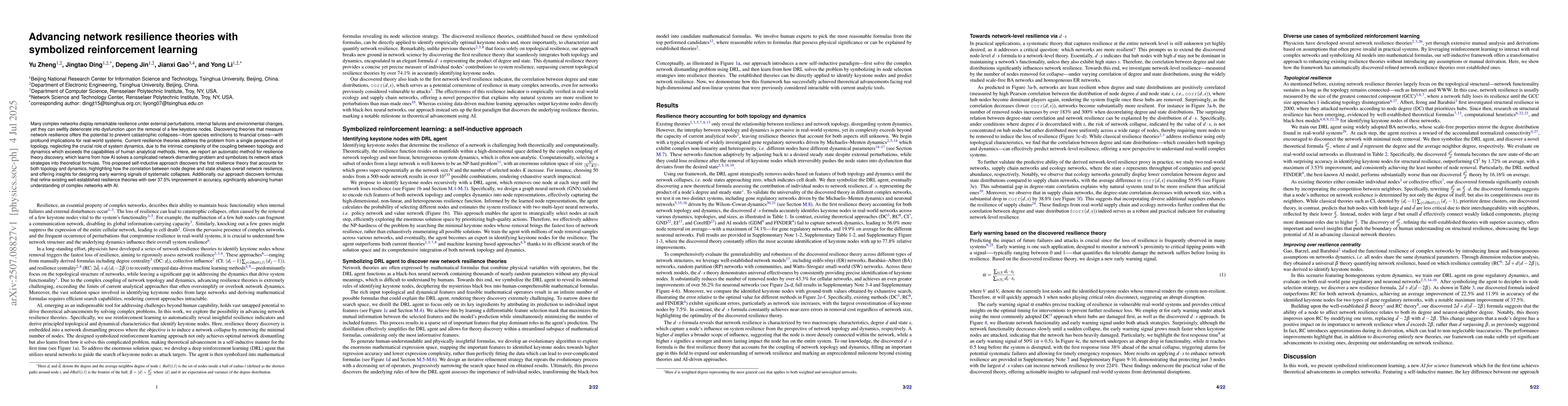 Thumbnail for Advancing network resilience theories with symbolized reinforcement
  learning