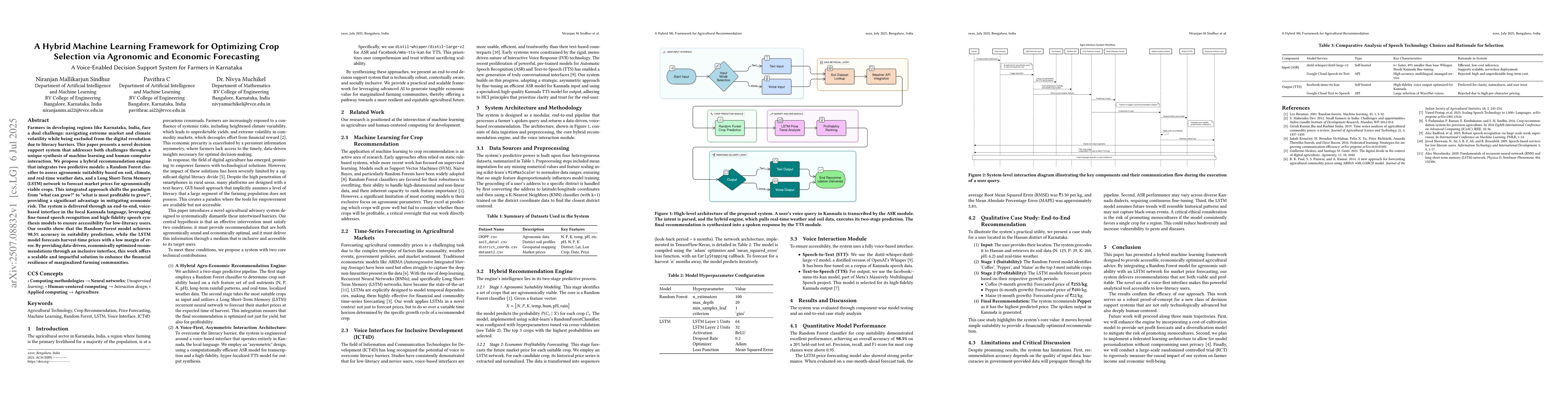 Thumbnail for A Hybrid Machine Learning Framework for Optimizing Crop Selection via
  Agronomic and Economic Forecasting