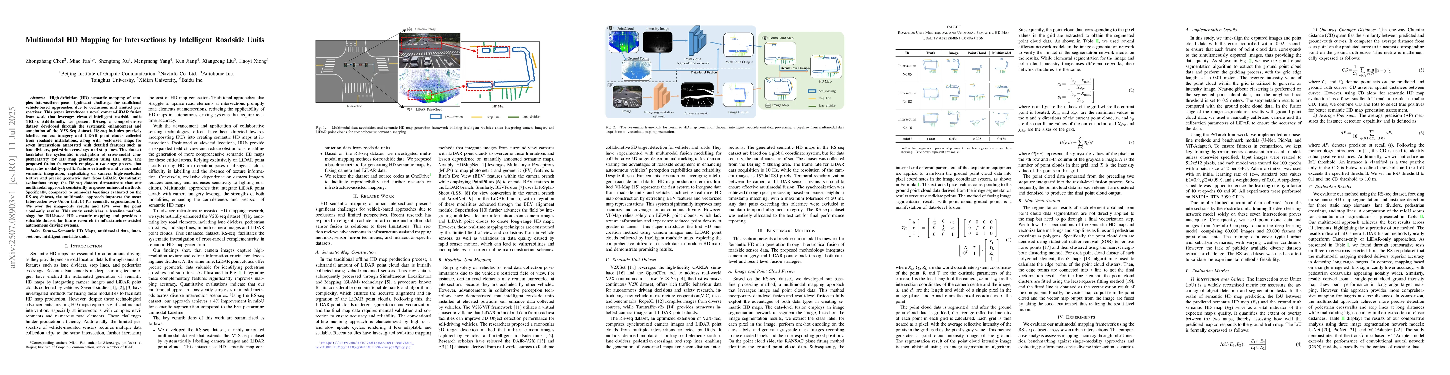 Thumbnail for Multimodal HD Mapping for Intersections by Intelligent Roadside Units