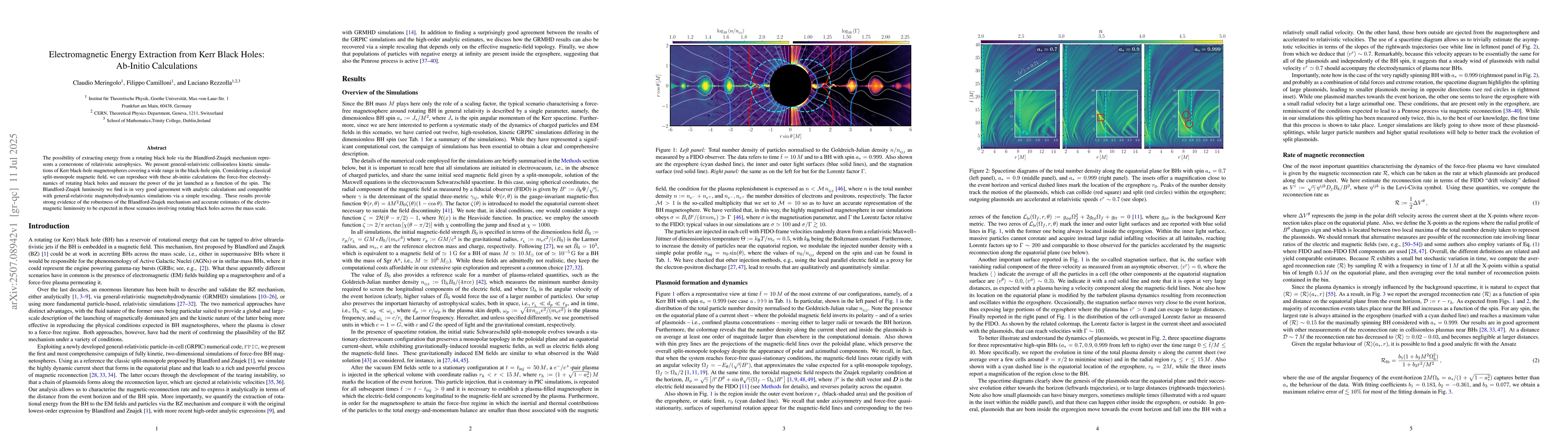 Thumbnail for Electromagnetic Energy Extraction from Kerr Black Holes: Ab-Initio
  Calculations