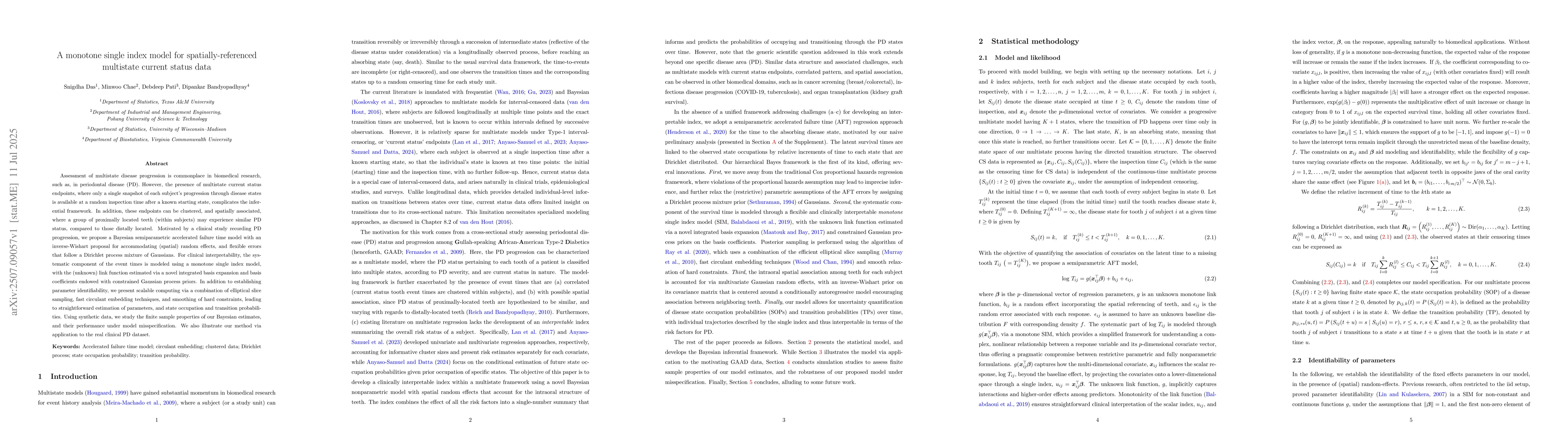 Thumbnail for A monotone single index model for spatially-referenced multistate
  current status data